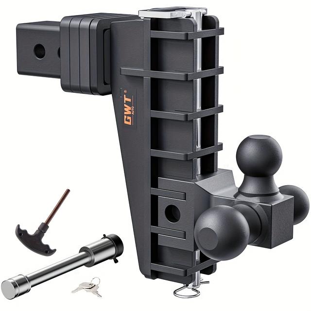 TEMU Trailer Hitch 2.5 Inch Receiver 8 Inch Drop Adjustable Hitch Receiver Hitch