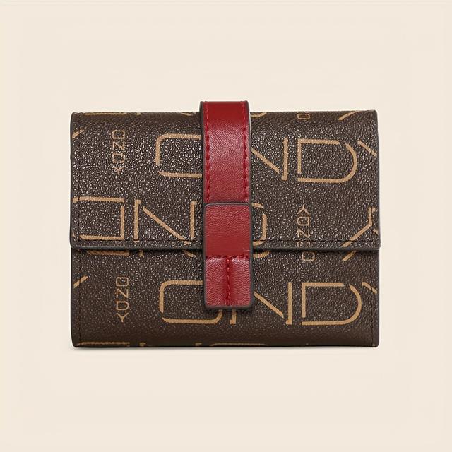 TEMU Foldable Wallet Is Durable And Portable, Featuring A In Classic Coffee Color. It's A Stylish And Casual Multifunctional Wallet For Driving Licenses And Cards