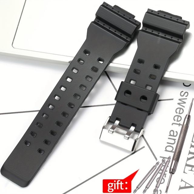 TEMU Suitable For Tpu Watch Straps Gd-100/110/111/120 Ga-100/110/110/120/140/400/700/735/800 Dw5600/5610/5305/6900 Gw-6900/2310/b5600 Dwe-5600 Men' Tpu Strap Additions Bracelet