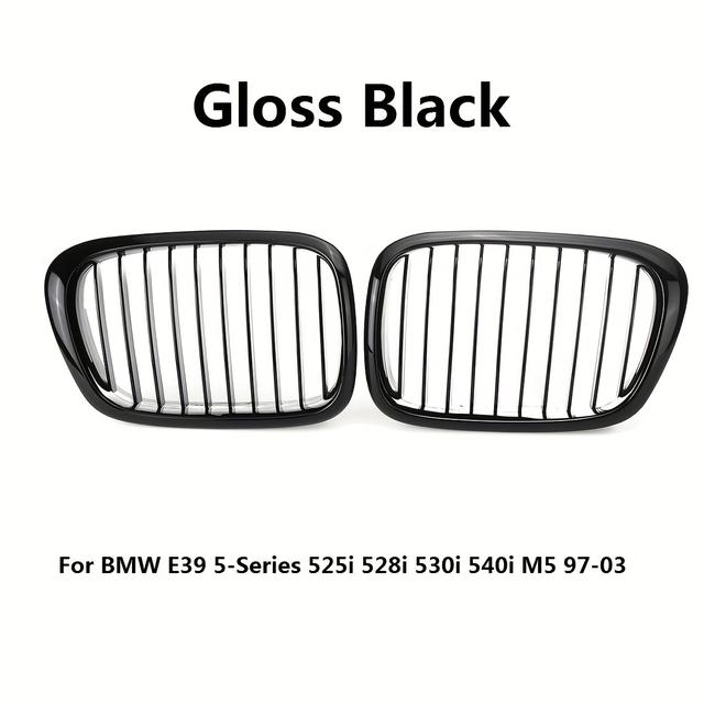 TEMU Set Of Front Grille For E39 5-series Models , 528i, , , And M5 From 1999 To 2003