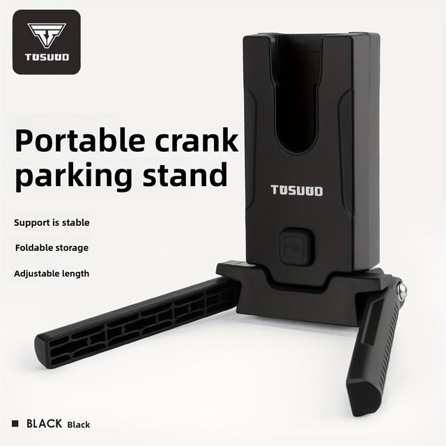 TEMU Tosuod Bike Kickstand Folding Parking Rack; Simple Side Stand For Mountain Bikes; Not For 700c And 29in Bicycles