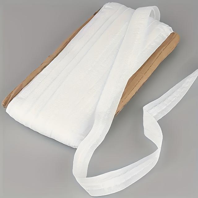 TEMU Schmalen Vorhang-Kopfband, 45M x 3Cm, geruchsneutral und strapazierfähig, ideal zum Falten. Perfekt als Vorhang-Erweiterung für Wohn- und Badezimmer.