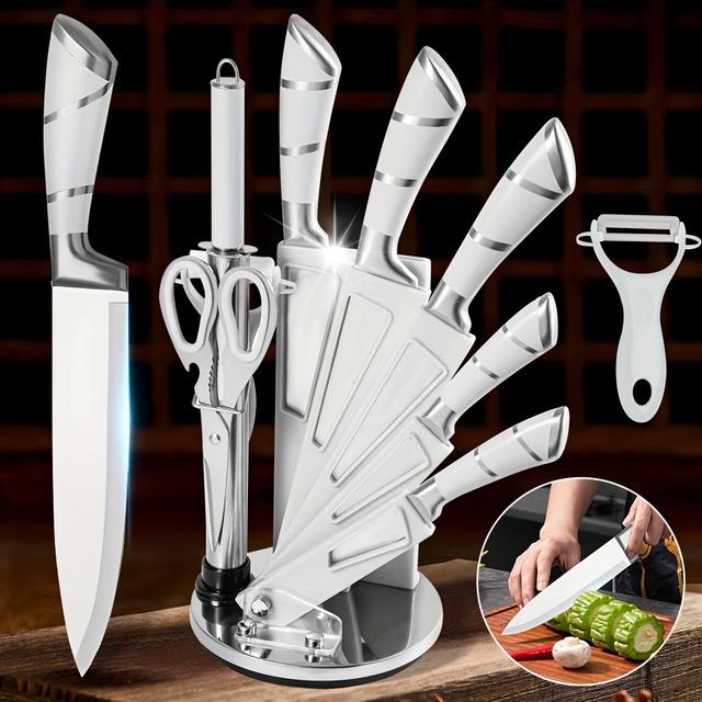 TEMU Jia Kitchen Knife Hollow Handle Set - Nine-piece Set