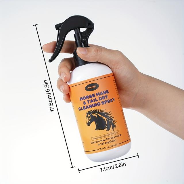 TEMU Shiny , No-rinse Mane Spray, Gentle Grooming Kit For Horses, Equine Beauty Set – Products For Foals