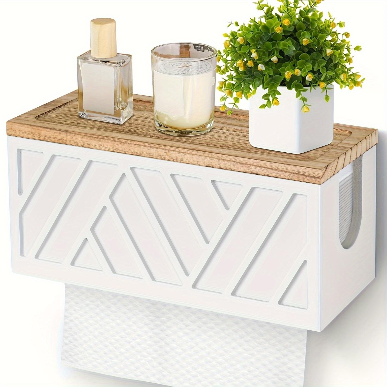 TEMU Dispensador de Toallas de Papel de Madera en la Pared con - Diseño C/Z/Trifold para Decoración de Cocina y Baño
