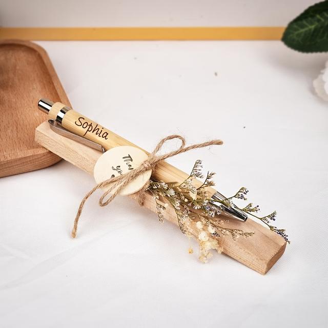 TEMU Personalized Ballpoint Pen Gift Sets, Featuring Designed Pens, Perfect For Educators. Includes Thank-you Cards, Graduation Season Gifts, Teacher's Day Gifts, And Spring Gifts.