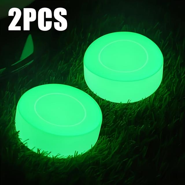 TEMU 1/2/3/4 Svítící hokejové puky pro venkovní použití, dárky na oslavy a noční trénink