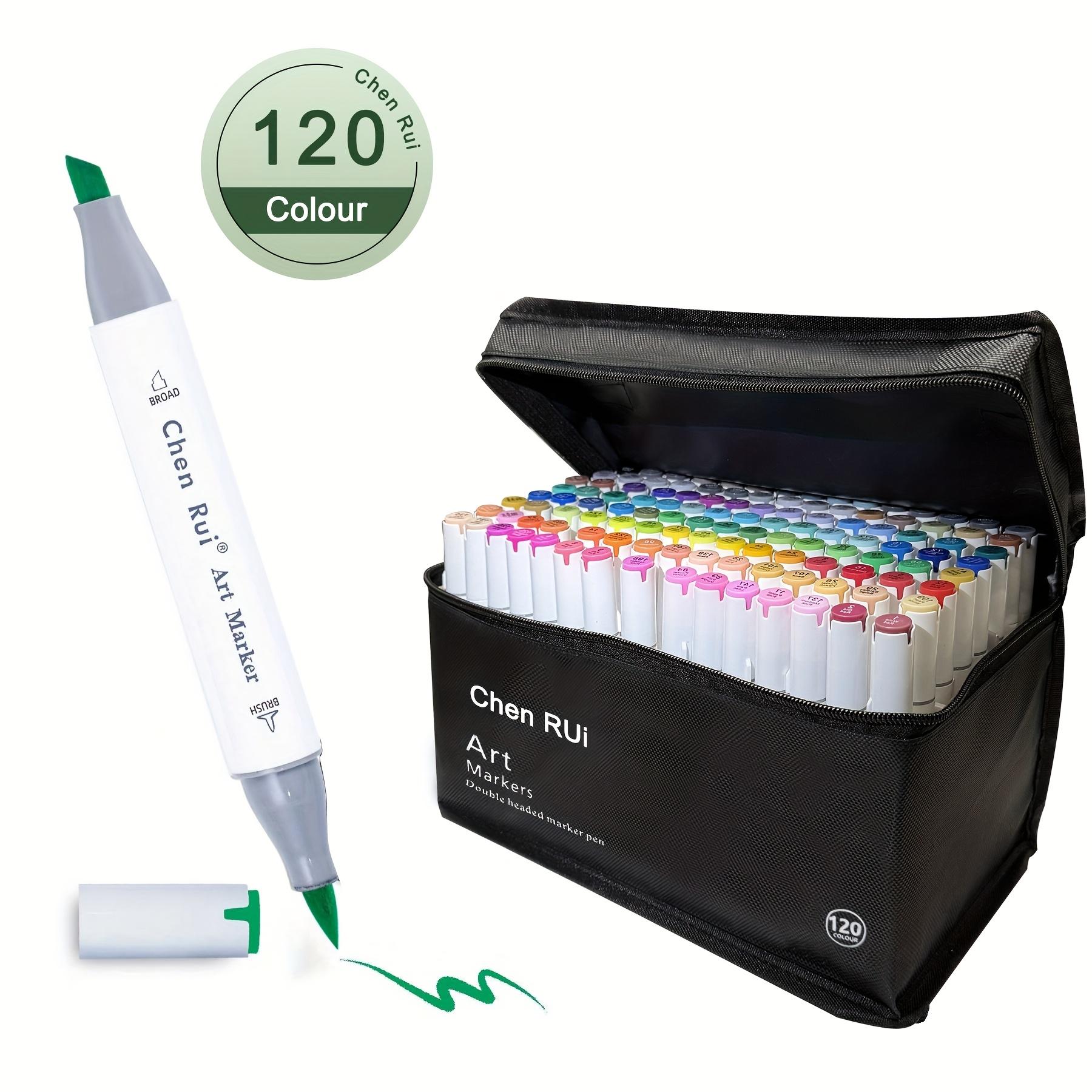 TEMU Rui Art Supplies 168/120/100/80/60/48 Colors With Bright Colors, Smooth Writing And Painting, Graduation Gifts, Adult Student Sketches And Illustrations, Holder