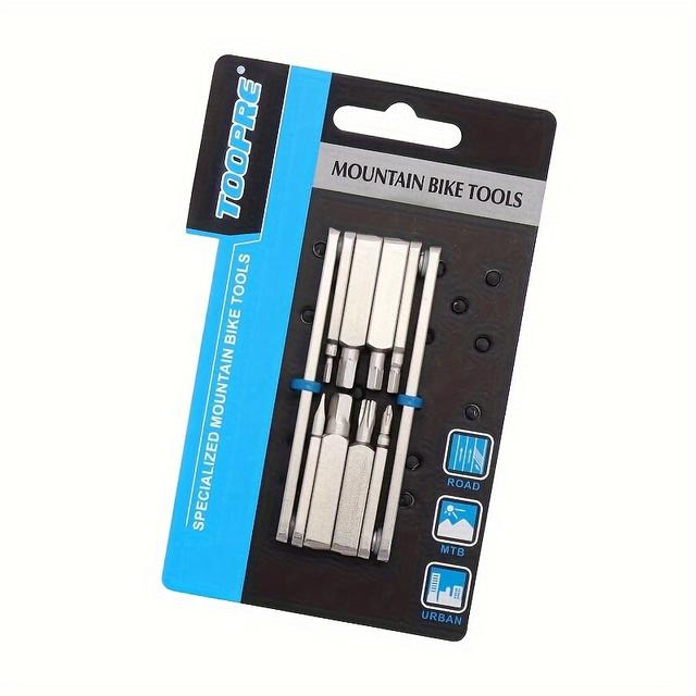 TEMU Bicycle Repair Tool, Mountain Bike Multifunctional Repair And Disassembly Set, Internal Hexagonal Screwdriver Wrench