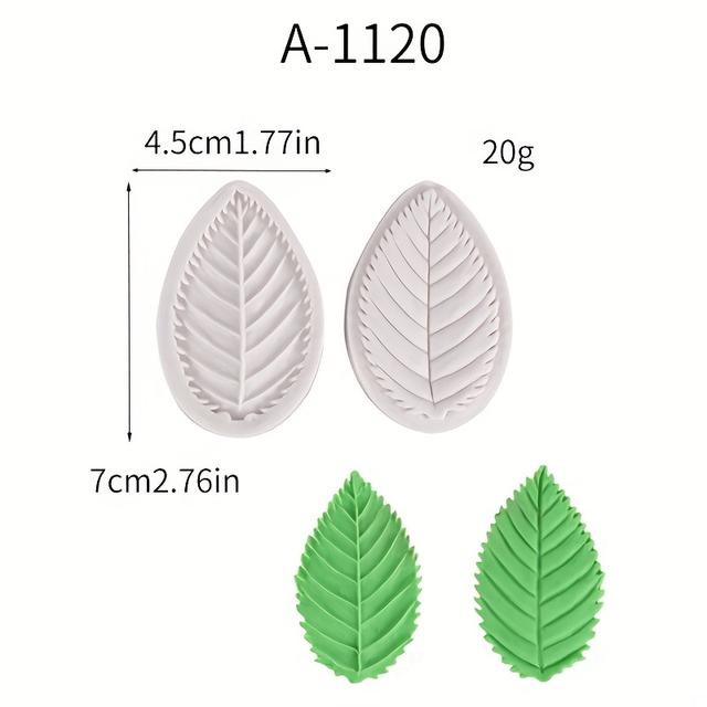 TEMU Silicone Molds For Cake Tools, Peony Leaves, Rose Petals, Flower Presses For Fondant Baking