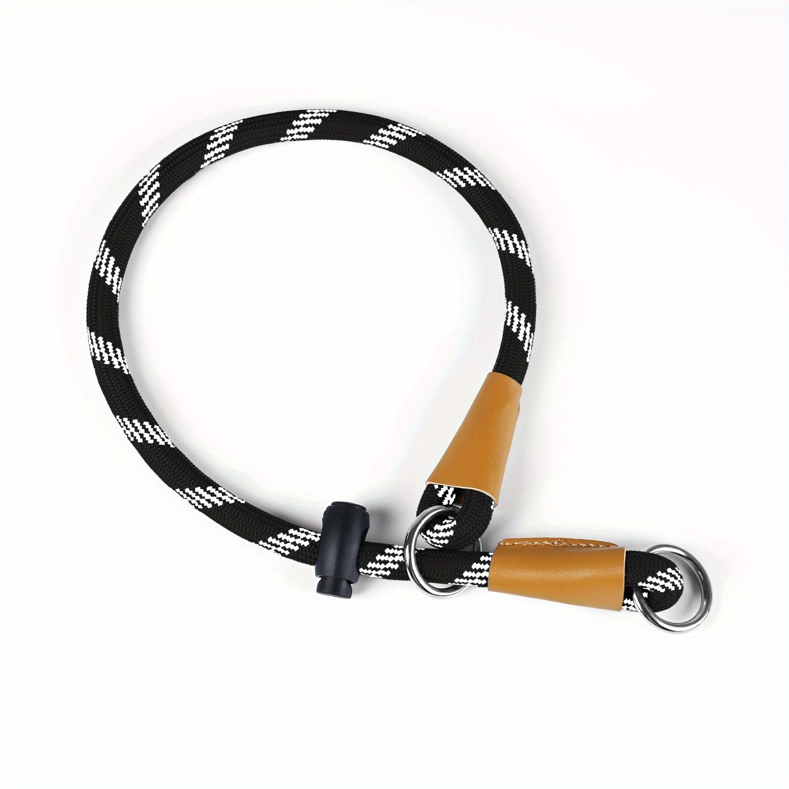 TEMU Nylon Dog Collar With Reflective Strips, Suitable For Medium To Large Dogs