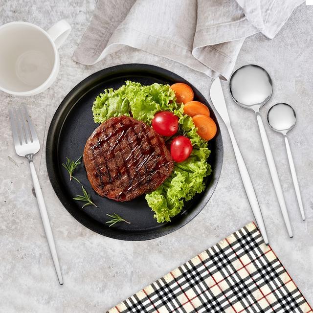 TEMU 24pcs Silverware Set Stainless Steel Cutlery Set For 6 - Tableware Set Includes Dinner Knives, Forks, Spoons & Teaspoons - Mirror Polished, Perfect For & Everyday Use, Kitchen Utensils