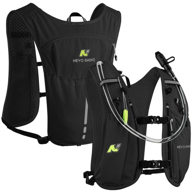 TEMU 1.5l Water Bladder Hydration Vest - Lightweight Breathable Mesh Running Vest With , Adjustable Straps & Ergonomic Handles For Hiking, Marathon, Trail Running - Durable White Hydration Pack,