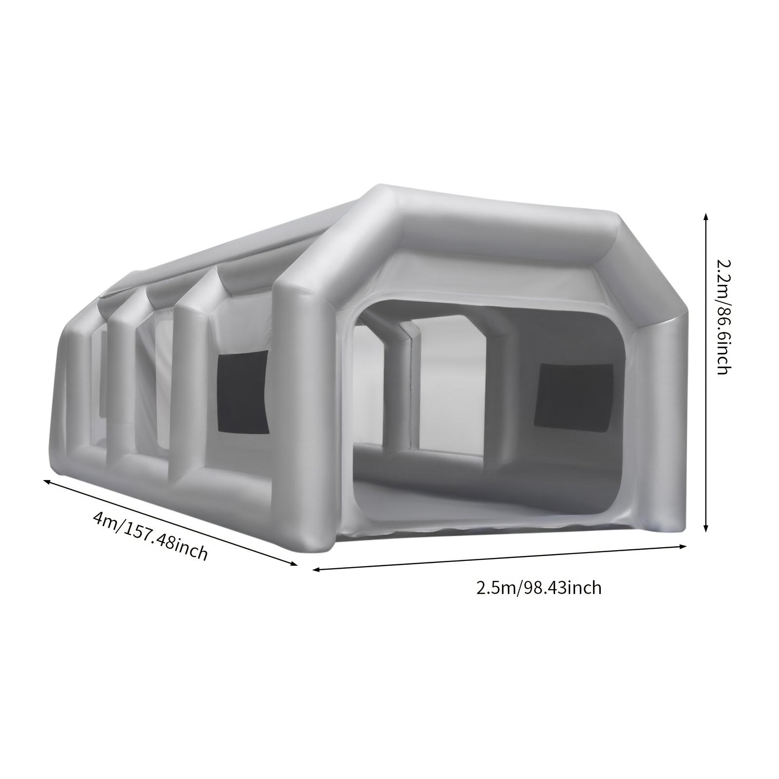 TEMU Inflatable Paint Booth Giant Mobile Garage Auto Body Workshop