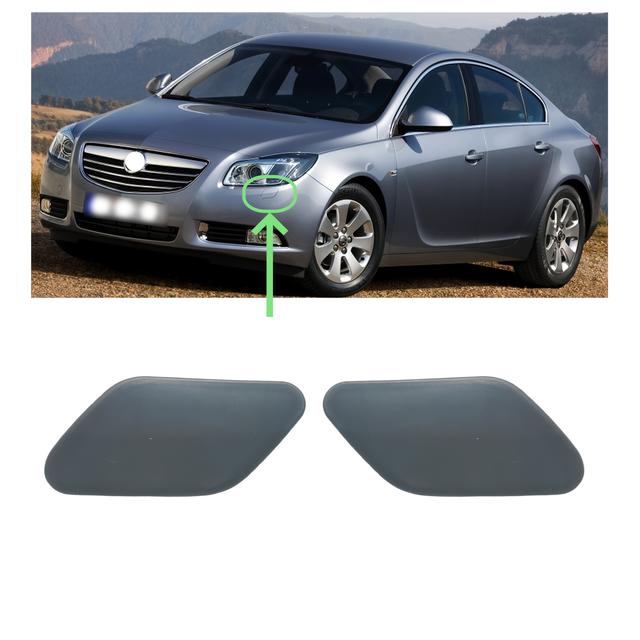 TEMU Passend für Opel 2008-2014 Frontstoßstangen-Wassersprühschutzabdeckung, Scheinwerferwaschdüsenabdeckung, Düsenabdeckplatte, Zierblende