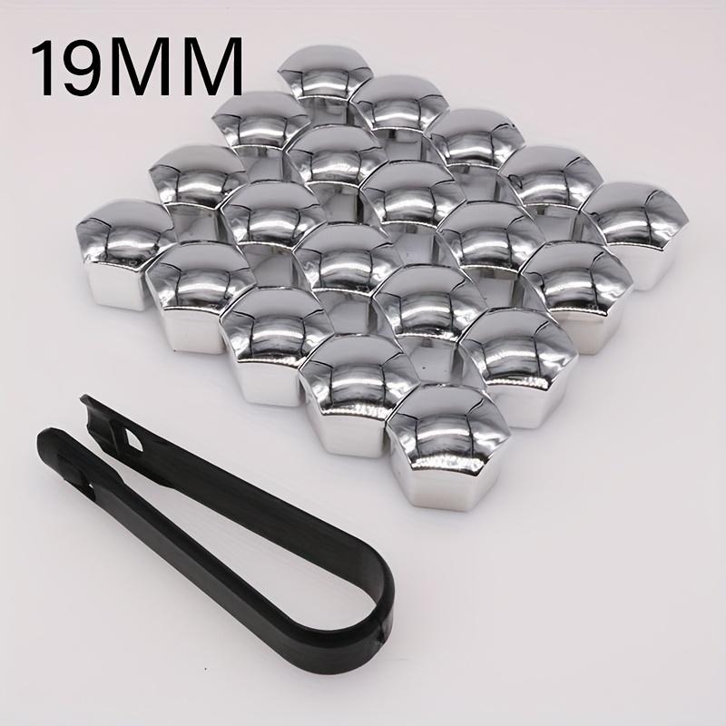 TEMU 20pcs + 1 Removal Clip Universal Car Additions Tire Screw Cap 17mm 19mm 21mm Wheel Decoration Plastic Shell Nut Protective Cover