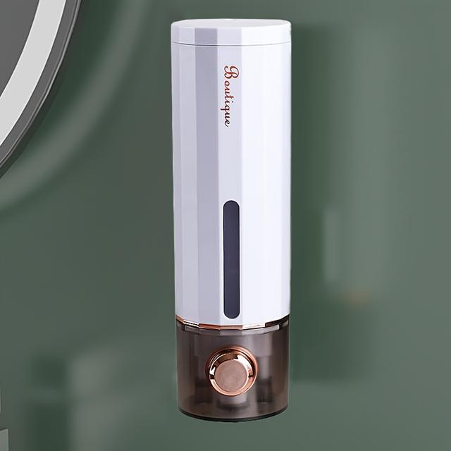 TEMU Dispensador de jabón para manos y gel de ducha en la pared sin clavos para el hogar, hotel