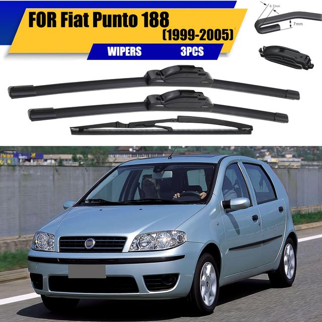 TEMU Windshield Wipers Replacement For 188 (1999-2005), 22inch+18inch+14inch, Premium All Weather Front Rear Wipers Set - (pack Of 3)