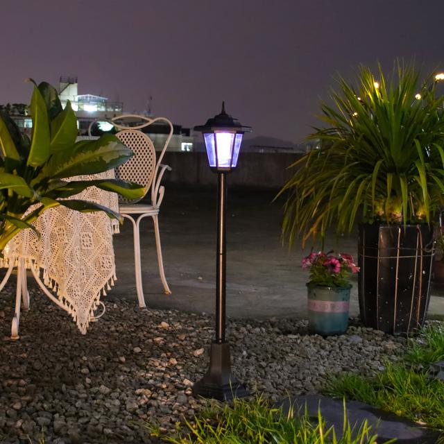 TEMU Solar Retro Street Lawn Lamp, Outdoor Cordless Patio Garden Ambient Light, Ip44