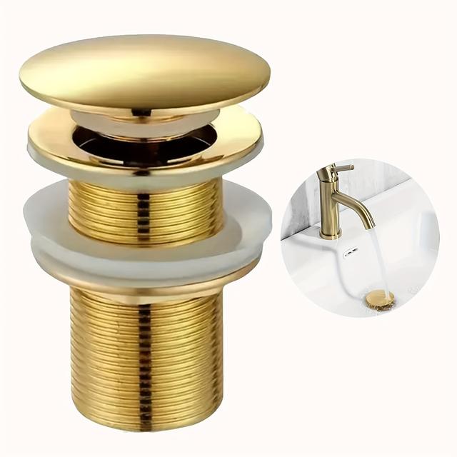 TEMU de drenaje de acero inoxidable , adecuada para desagües de baño y cocina, drenaje dorado, fregadero de vidrio de tubería de drenaje accesorios