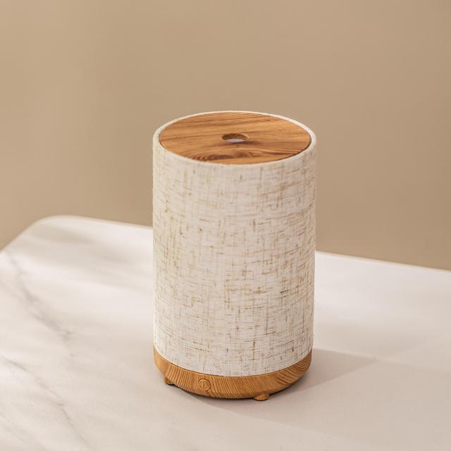 TEMU Difusor y Humidificador Ultrasónico de Niebla Fría, Compatible con Aceites Esenciales, Cubierta de de Tela a , Apagado Automático, USB