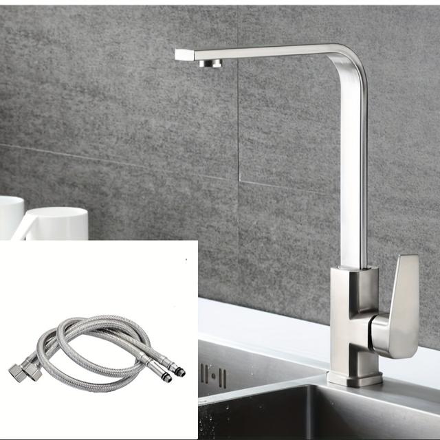 TEMU Top Faucets Of Style, Hot And Cold Sinks, Stainless Steel Rotatable