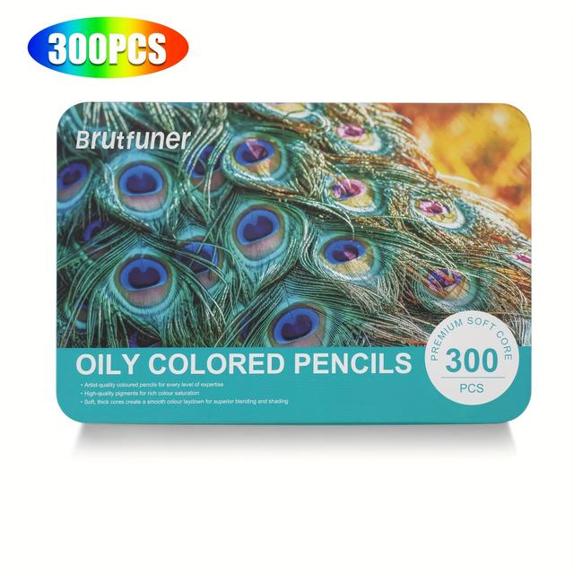TEMU Brutfuner Professional Colored Pencils,set Of 300 Colors,artists With Vibrant Color,ideal For Drawing Sketching Shading,coloring Pencils For Adults Artists,for Professional Artistic Use