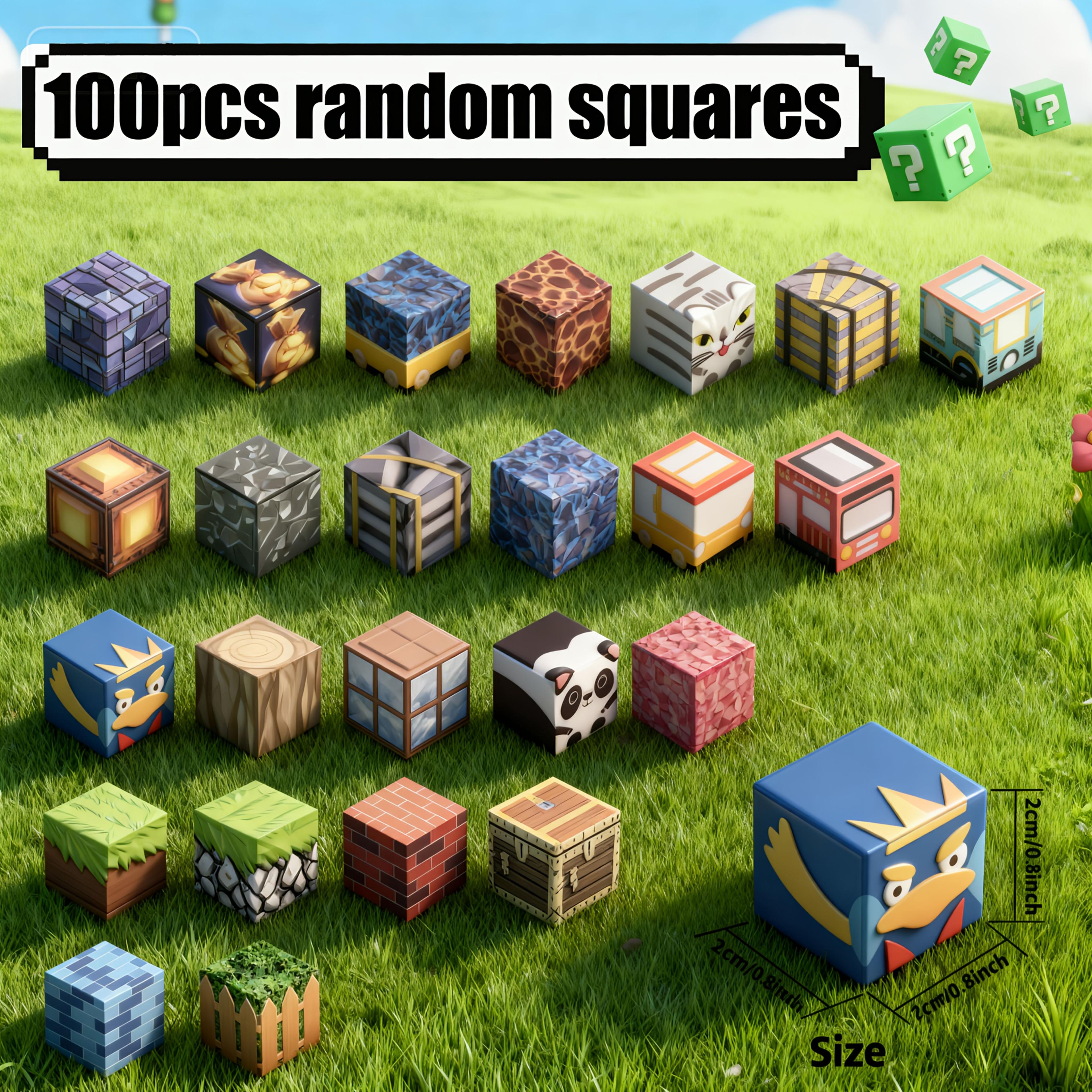 TEMU A Set Of 100 Magnetic Building Blocks Designed For Children, Featuring Vibrant Stacking Magnets With Animal And Object Patterns. Made From Durable Abs Material