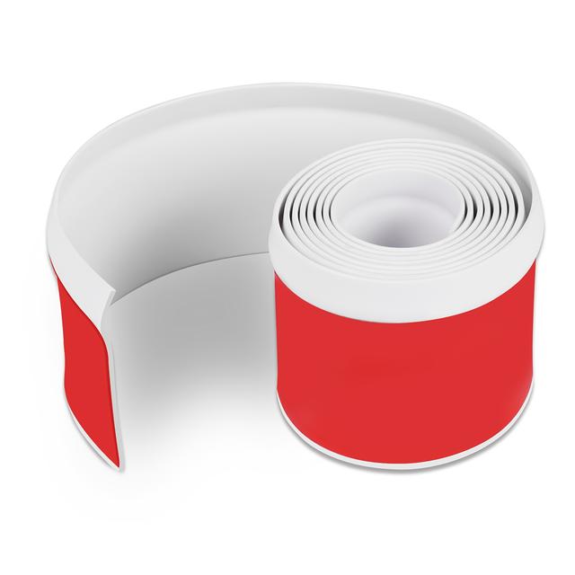 TEMU 1 8*600cm Pvc Self-adhesive Skirting Plastic Rubber Skirting Wall Skirt Decorative Corner Line Skirting Waterproof Strip