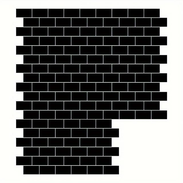 TEMU 10pcs 3d Foam Wall Tiles - Self-adhesive, Waterproof & Moisture-resistant For Kitchen, Bathroom, Living Room & Balcony Decor