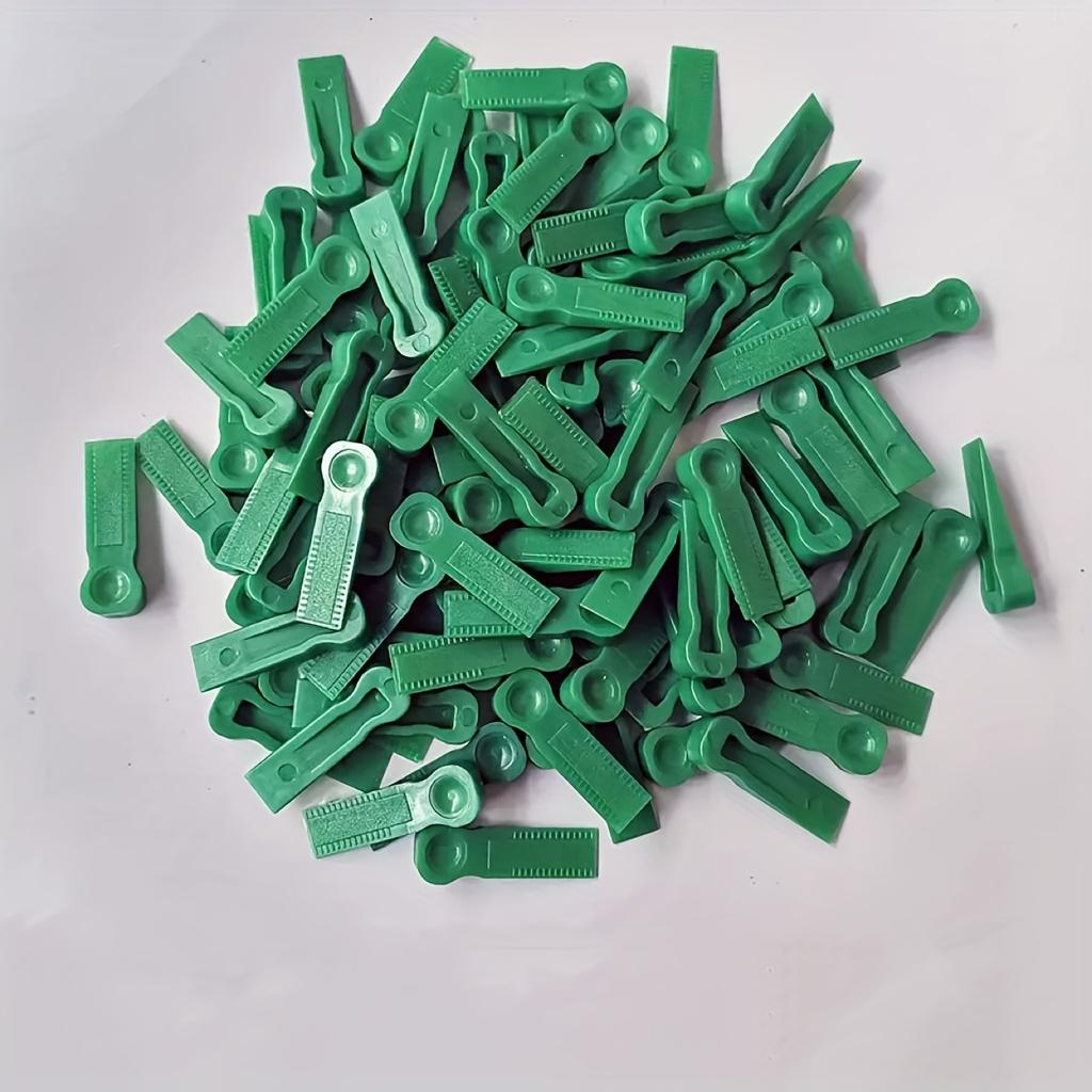 TEMU 500pcs Tile Leveling Spacer Clip, 0.24in Pe Green Tile Leveling Wedges Tile Leveling System Tile Insert Small Spacer Wedge Spacer Leveling Tools For, Floor Leveling Compounds