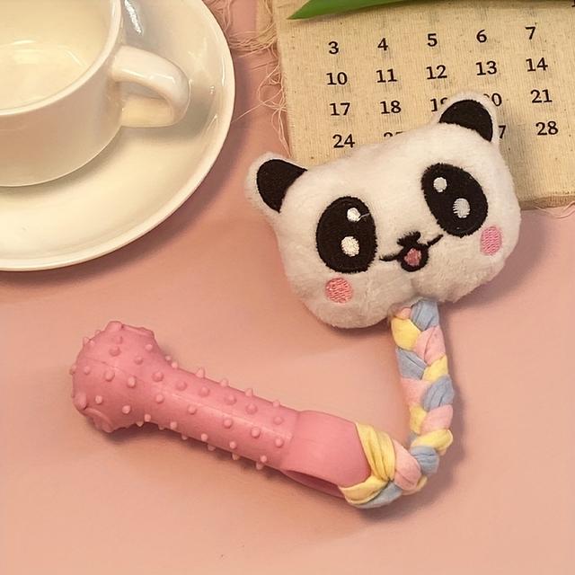 TEMU Мила плюшева іграшка у формі тваринки з мотузки для собак, призначена для жування та інтерактивного тренування, підходить для розваг улюбленців та допомоги в догляді за зубами