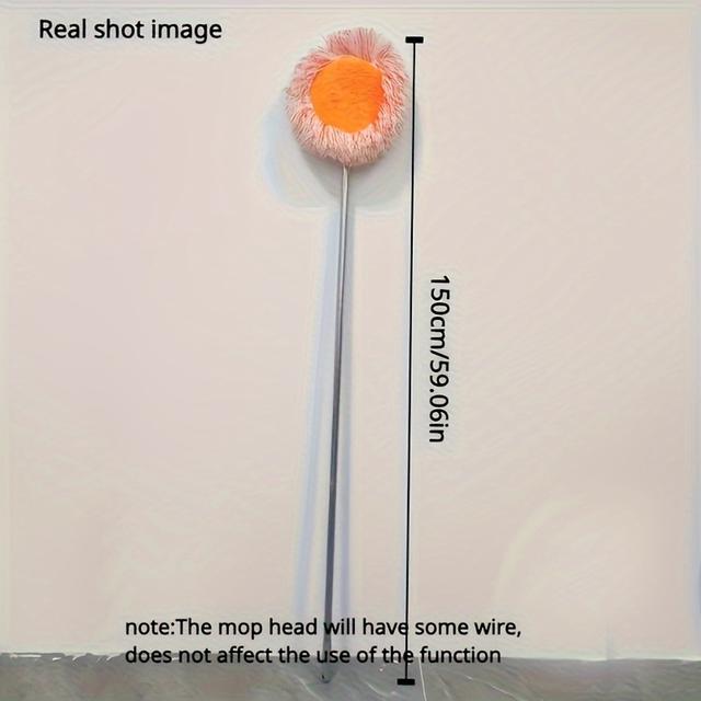 TEMU 1pc Fregona Versátil para Techo y Pared - Diseño Flexible y Giratorio para una Eficiente Eliminación de Polvo, Uso y Húmedo para Cocinas, Azulejos, Vidrio y Limpieza de Coches