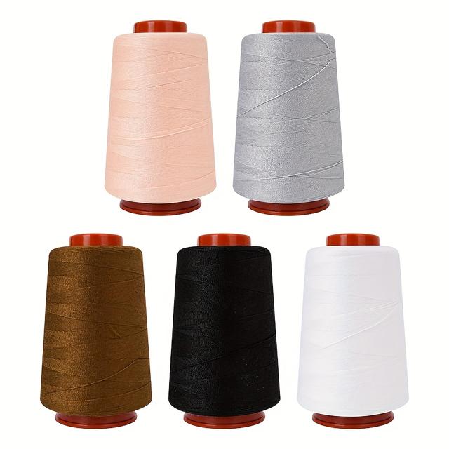 TEMU 5-pack 800-yard sytråd, pagodfärgad tråd, symaskinstråd