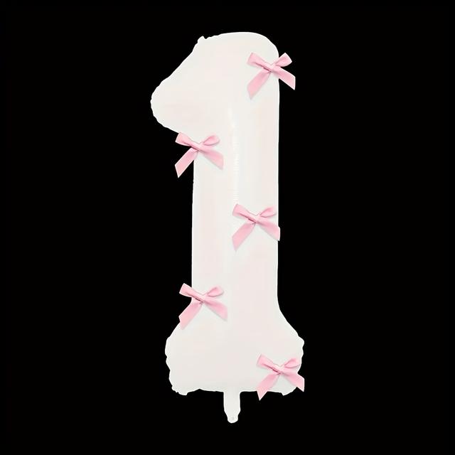 TEMU 1 darab 32 hüvelykes fehér szám alufólia lufi szett és 5 darab és ragasztó kombináció, tökéletes esküvők, születésnapok, évfordulók, újévi és karácsonyi dekorációhoz