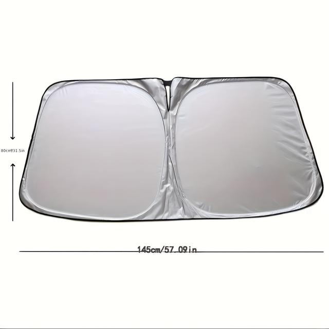 TEMU Sunshade For Cars, Front Windshield Sunshade, Heat Insulation, Uv Protection, Heat Dissipation, Sun Protection, Opaque