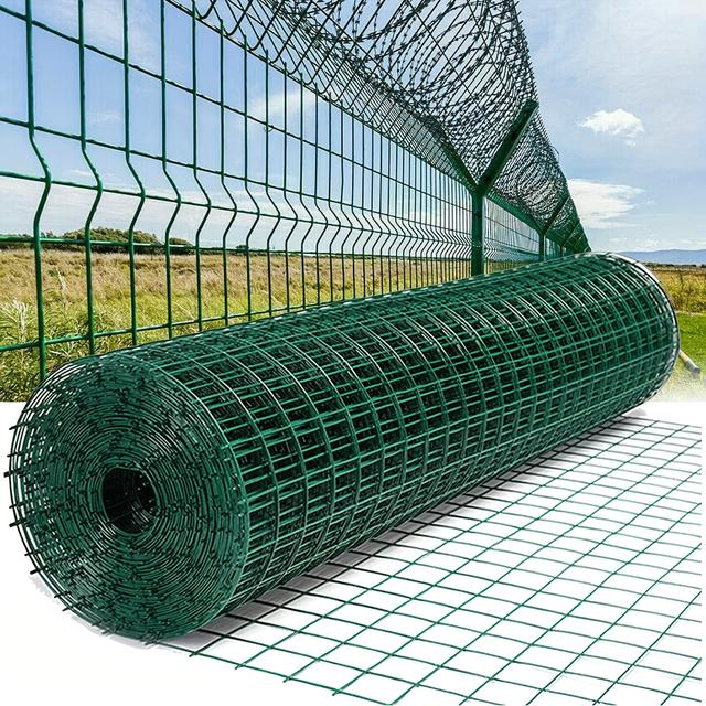 TEMU 10m X 9cm Green Metal Mesh Fence, Easy To Cut & Bend, Ideal For Garden Plant Protection, Rabbit Barrier, Climbing Plant Support, With Bird Cage, Poultry Enclosure, Vegetable Garden Fencing