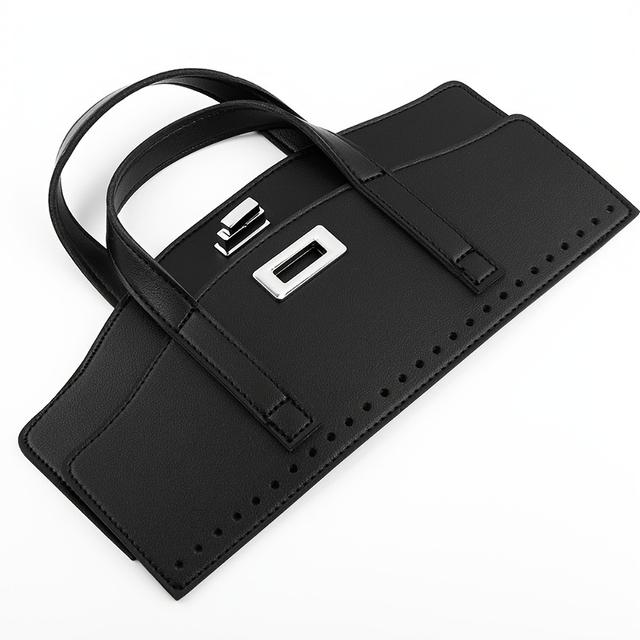 TEMU Set Of Handcrafted Faux Leather Bag Components | Creative Modifications For Bags, Including Yarn Weaving And Fabric Splicing Handles And Lock Clasps, Wallet Making, Diy Wallet Making