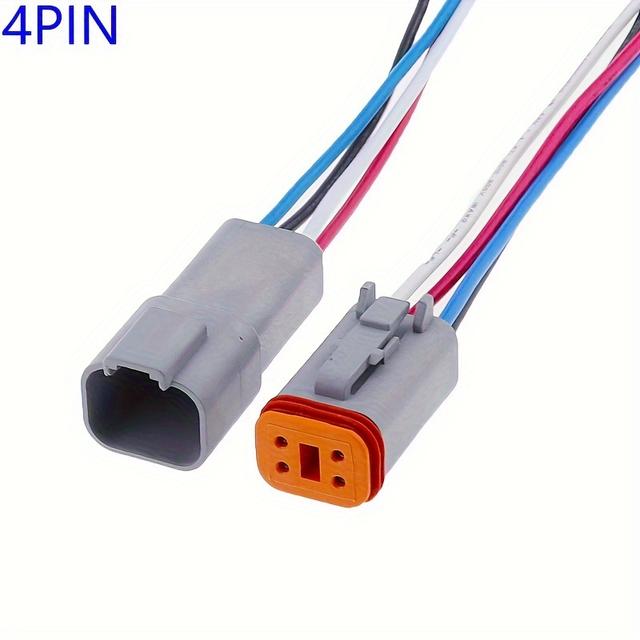 TEMU DT konektor, automobilová zástrčka, samčí a samičí konektor, kabelový svazek, vodič DT2/2P3P4P6P8P10P12P svorkovnice