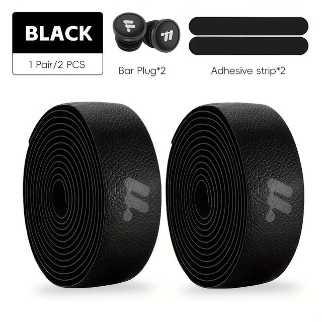 TEMU 1 Pair West Biking Anti-slip Eva Bike Handlebar Straps - Comfortable Cycling Grip With Shock Absorption & Wear-resistant Bar Tape, With Logo