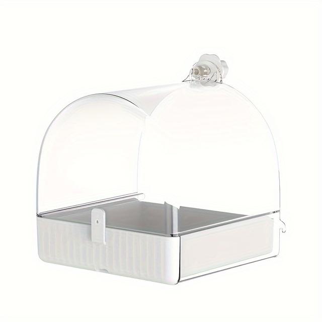 TEMU Vielseitiges ABS-Vogelbad mit Käfigbefestigung - Multifunktionale Badewanne für Wellensittiche, Futterspender und Nistkasten für kleine bis mittelgroße Vögel