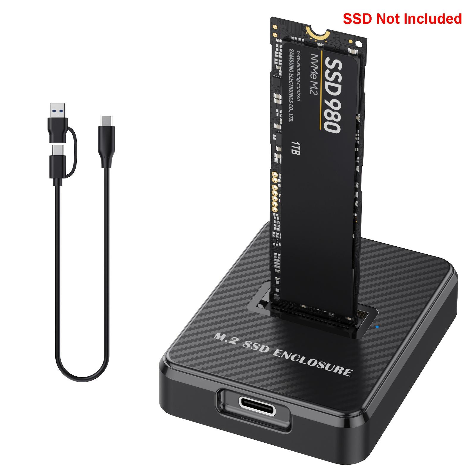 TEMU M.2 Housing, Usb To Nvme Reader And Writer, 10gbps Usb 3.1 Type C External Ssd Adapter Case For M Key, B+m Key, Sizes 22110, 2280, 2260, 2242, 2230 Ssds, Without Installation
