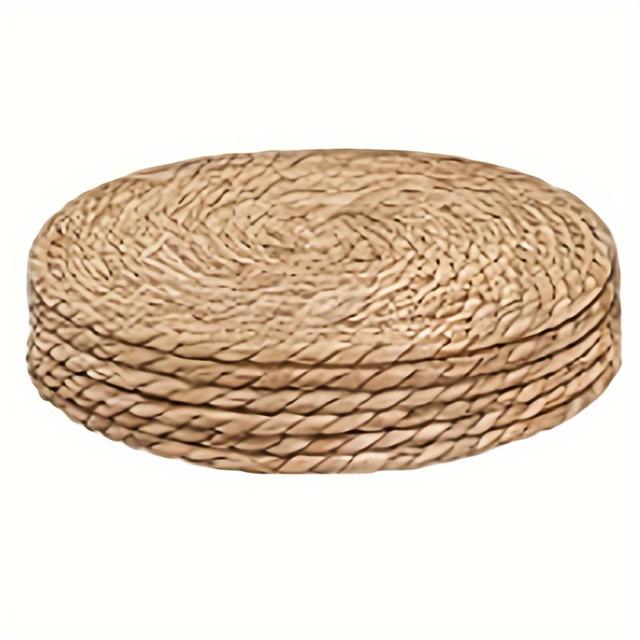 TEMU 6pcs/10pcs, 11.8-inch Placemats, Handcrafted Grass Placemats, Heat-resistant Table Mats, Thickened Pot Mats, Suitable For Holidays And Weddings, Kitchen Supplies, Room Decor.