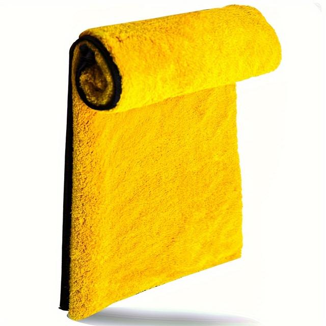 TEMU Ultra-absorbent Microfiber Car Towel - Extra Large 35"x24", Quick-dry For Auto & Motorcycle Exterior Cleaning, 800gsm (pack Of 1)