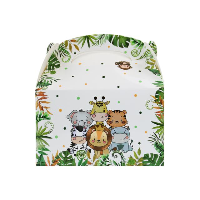 TEMU 12 piezas, Cajas de Regalo de Fiesta de Animales de , Cajas de Regalo de Fiesta de Safari, Cajas de Regalo para Baby Shower de Safari, Decoraciones de Fiesta de con Tema de Animales de