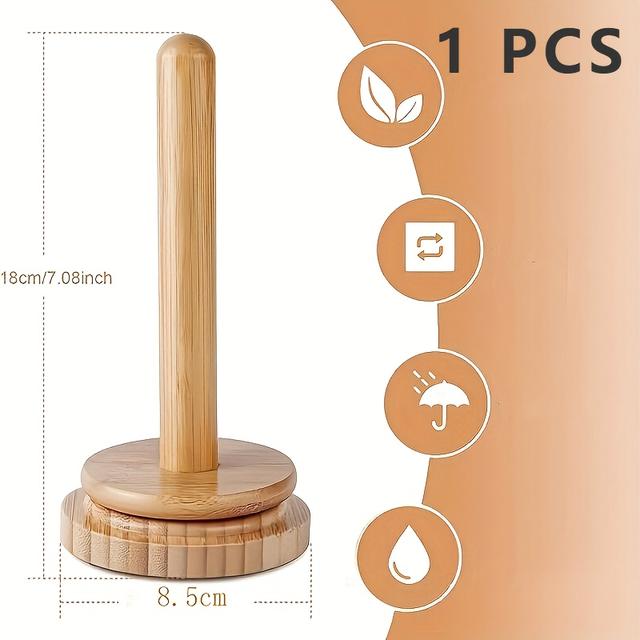 TEMU 1 Stück, Garnhalter aus Holz, Garnwickler für den Schreibtisch, Minimalistischer Spulenhalter, Drehbarer Garnwickler aus Holz