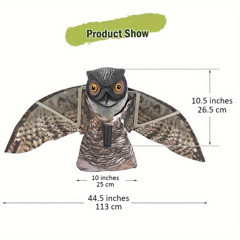 TEMU Plastic Bird Scare 3d Owl Bird Decoy For Garden Decoration