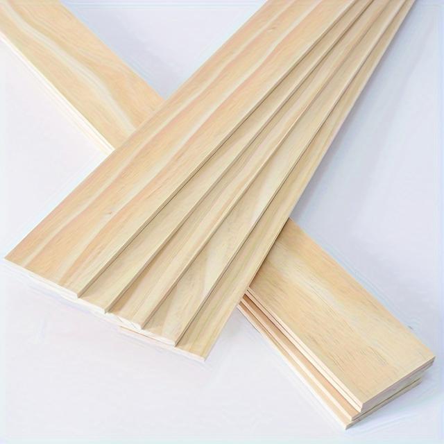 TEMU Set Of 8 Wooden Boards Measuring 19.7 Inches, Ideal For Model Construction. Are Unrefined, Smooth Wooden Boards Suitable For Laser Engraving And Artistic Painting, With Dimensions Of 3x50x500mm
