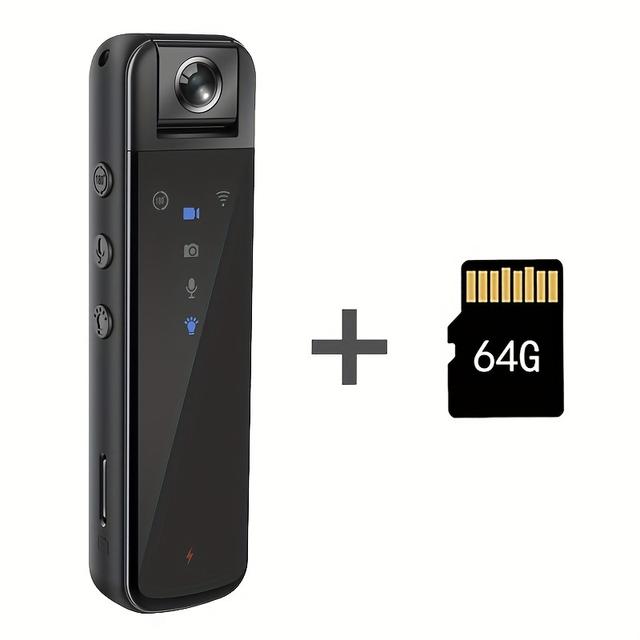 TEMU 2025 Upgrade Mini Camera - Wireless Wifi, 64gb Storage, Portable Outdoor Camera, Infrared Night , One-button Recording