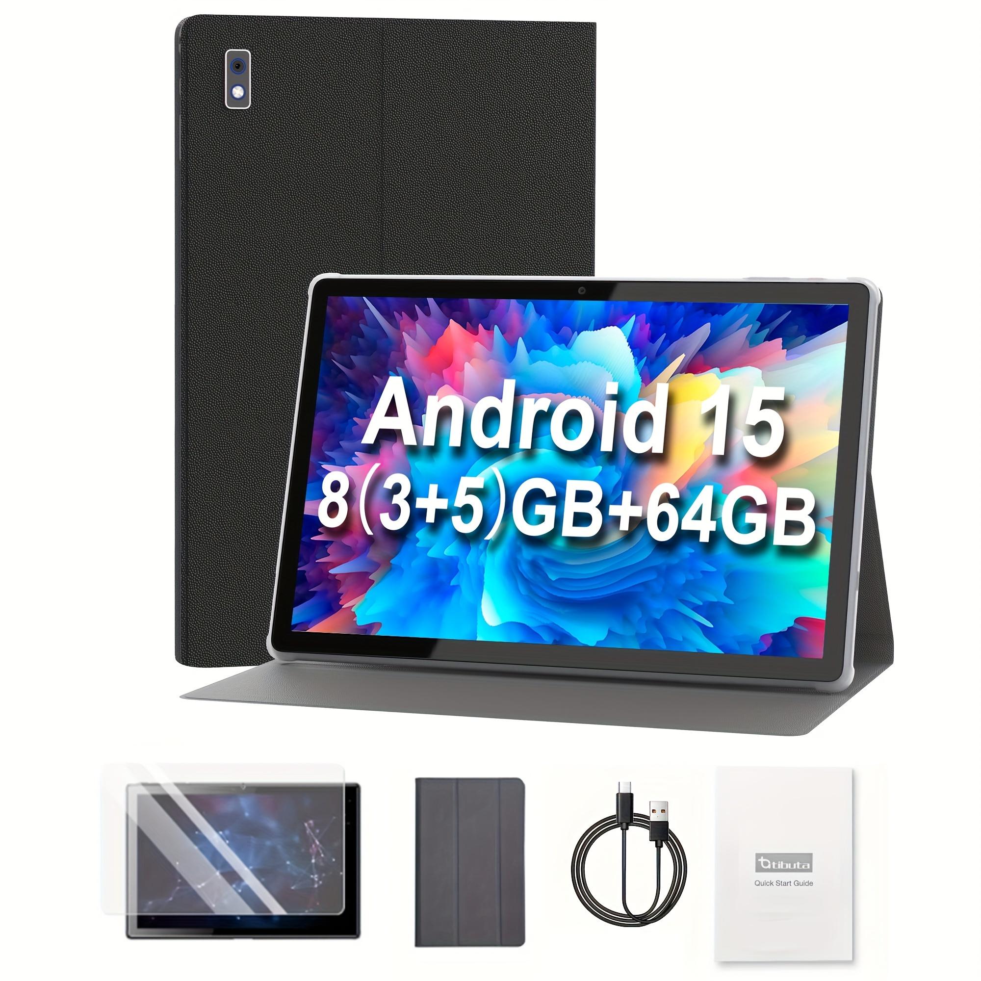 TEMU In 2025, .1-inch Tablet, 15 Tablet, With 8(3+5 Expansion) Gb + 64gb Rom, Wifi, Dual Cameras, Hd Touchscreen, Usb-c Charging, 1280x800 Resolution, 5000mah Battery, And A Protective Case.